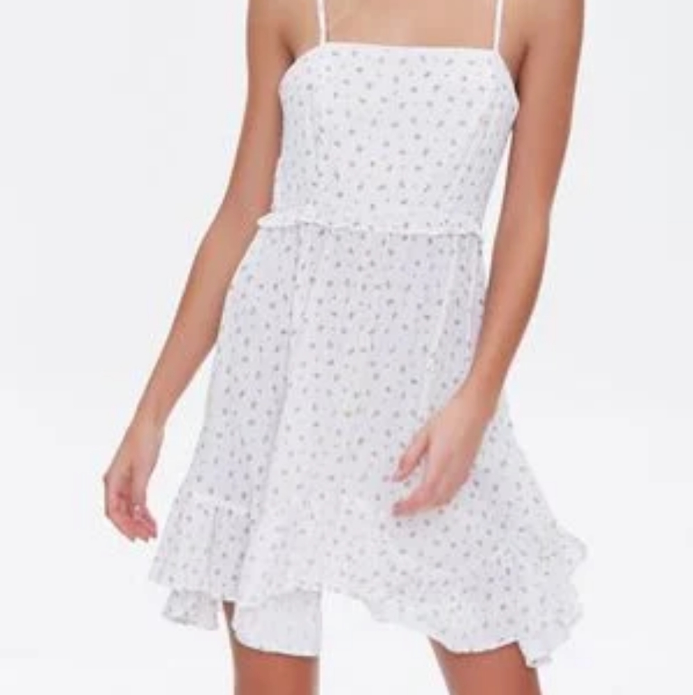 Floral Lace-Up Dress | Forever 21
